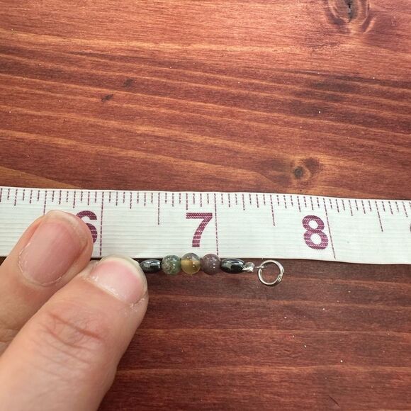 Multicolor Natural Gemstones Bead Onyx, Pearl Bracelet Size 7.5 - Picture 6 of 6